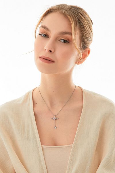 Fulla Moda Heart Steel Necklace
