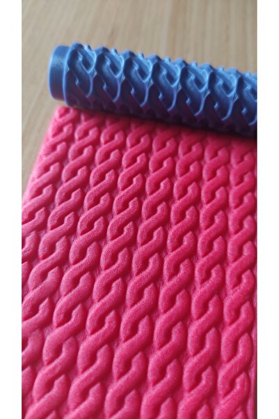 Roll3d Mini Boy !!!!- 7 Cm Desen Verici Merdane/ Örgü7 / Polimer Kil Kalıbı