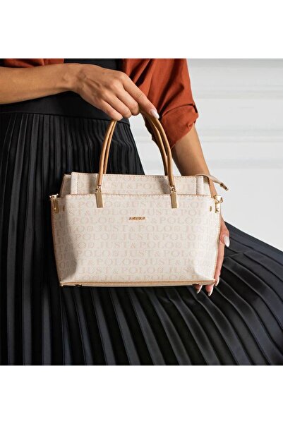 Just Polo حقيبة كتف وحقيبة كروس نسائية مضادة للماء بنقشة طبعة JustPolo TYC00ET40021