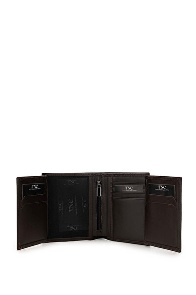 Tamer Tanca Men's Genuine Leather Brown Wallet Wallet