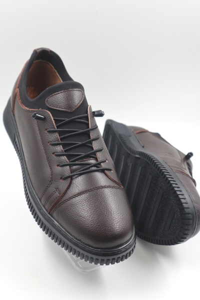 nazenintasarımlar MEN'S INNER OUTER GENUINE LEATHER ULTRA COMFORTABLE FULL ORTHOPEDIC DAILY SHOES