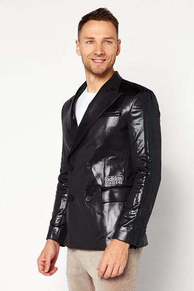 Adidas Originals Men Sportswear Fit Chile 62 Outdoor Tailor Jacket, Black