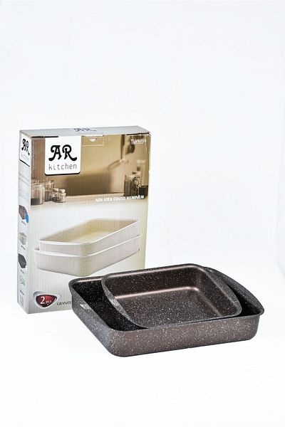 AR-Kitchen Non Stick-granite- Rectangular Tray - Made In Türkiye
