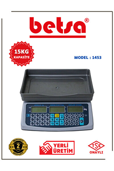 betsa CEVA-1453  15KG PAZARCI TERAZİ