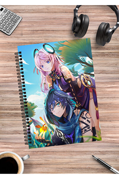 mertfigur Genshin Ororon Citlali Anime Caiet cu spirală A5 (50 coli)