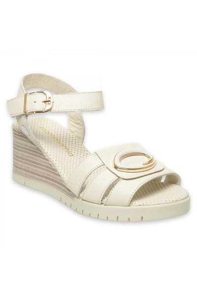 Mammamia D25Ys-2775 Daily Cream Women's Sandals