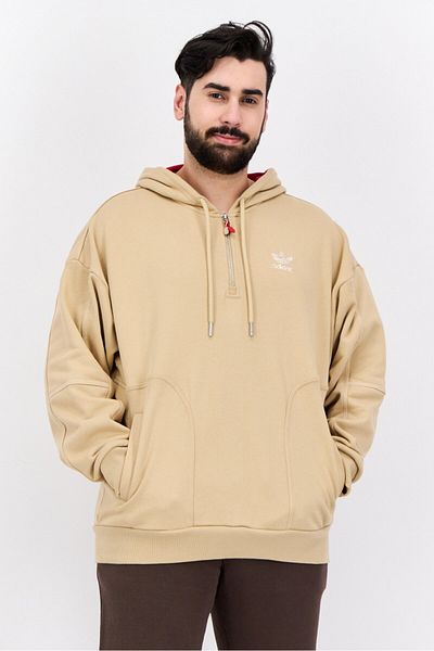 adidas Men Sportswear Fit Outdoor Sweatshirt, Beige
