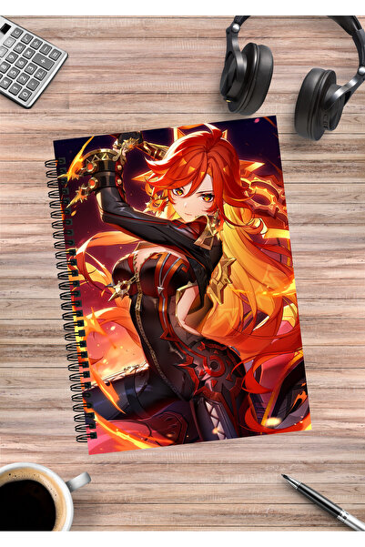 mertfigur Genshin Mavuika anime spiralna sveska A5 (50 listova)