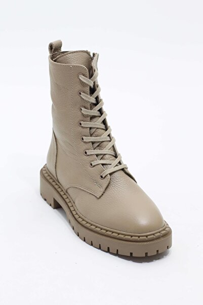 lizel Roderica Vizon Renk Deri Kadın Postal Bot