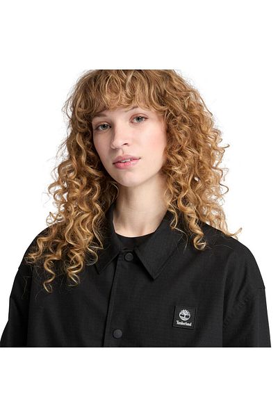 Timberland Μαύρο Ripstop Coach Jacket - Υφαντό Badge TB0A6FA90011