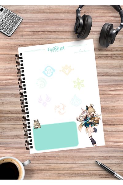mertfigur Genshin Kirara Anime Spiral Notebook A5 (50 Sheets)