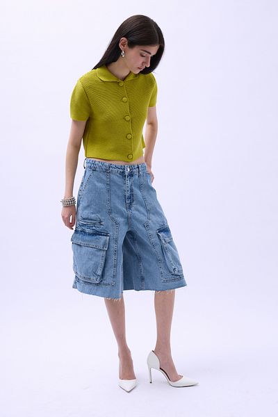 Black Fashion Bluză verde cu nasturi cu guler pentru bebeluși
