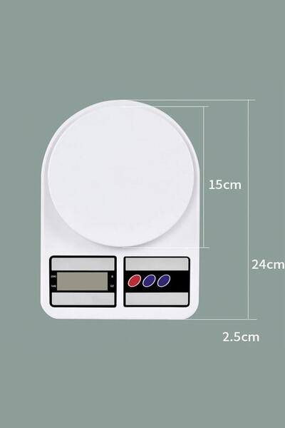 Factorial Beyaz Mini 1gr Dijital Hassas Tartı 10 Kg Mutfak Terazisi Fonksiyonel Tasarım Sağlam ve Dayanıklı