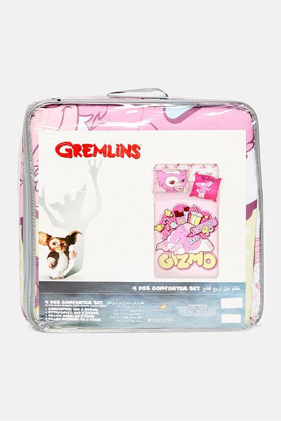 Gremlins 4 Pcs Comforter Set, Pink Combo