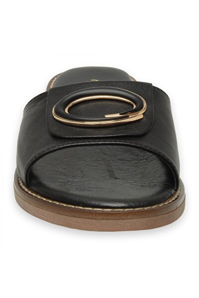 Mammamia D25Yt-1370Z Daily Black Women's Slippers