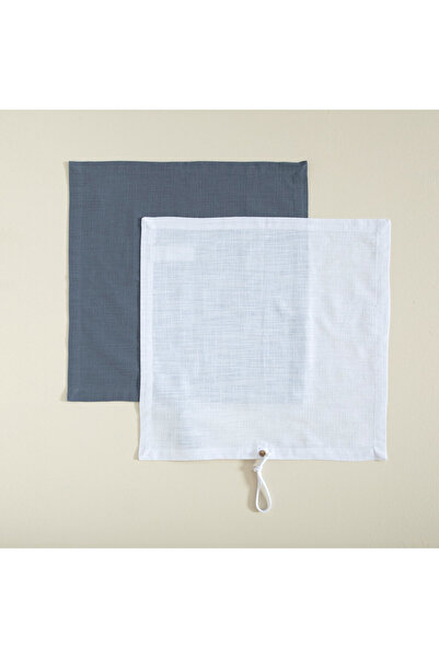 Chakra Collegare Pecete 2 Li 45x45 Cm Koyu Gri/beyaz