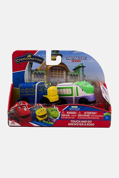 CHUGGINGTON لمسة وانطلاق بروستر وكوكو باللون الأحمر