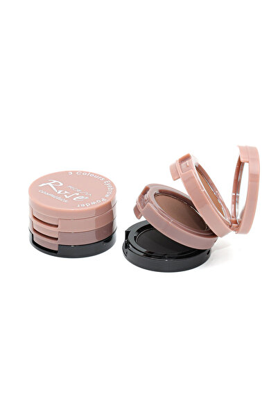 Roesıa Rose Cosmetics Rose 3 Tonlu, Aynalı, Kaş Farı