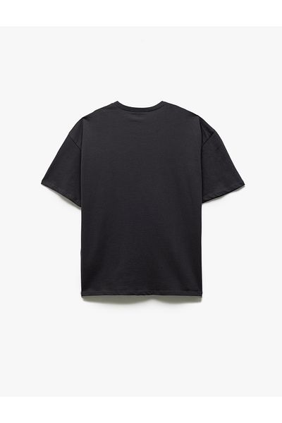 Koton Crew Neck Short Sleeve Dog Print T-Shirt
