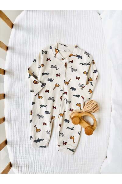 NUNU BABY Animal Çıtçıtlı Tulum