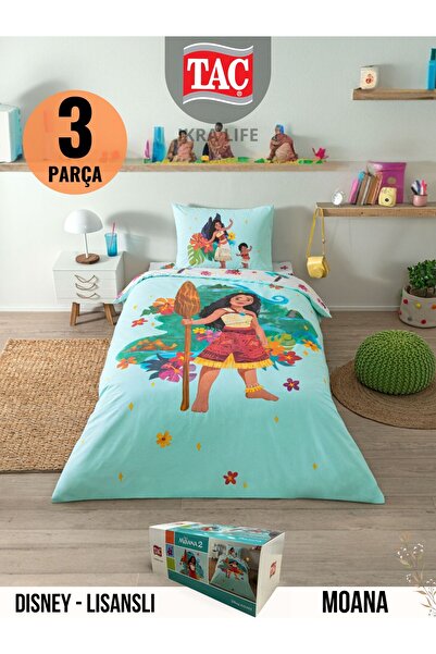 Taç Moana Disney Tek Kişilik Nevresim Takımı