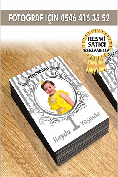 reklamatolye Kişiye Özel Resimli Doğum Günü Magneti 4 Temalı 7x5 Cm 10 Adet