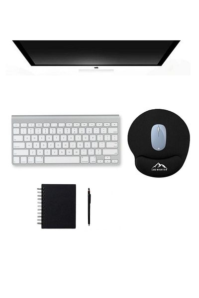 Lord Mountain Black Ergonomic Non-Slip Sole with Wrist Support Comfortable, Comfortable, Mouse Pad