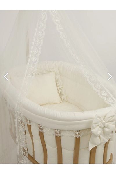 BebeK on For 3Meter Cream French Lace Sleeping Set - Crib Excluded