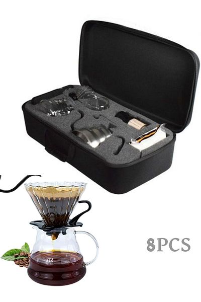 MAAS V60 Coffee Drip Kit 8 Piece Coffee Maker Professional Drip Coffee Maker