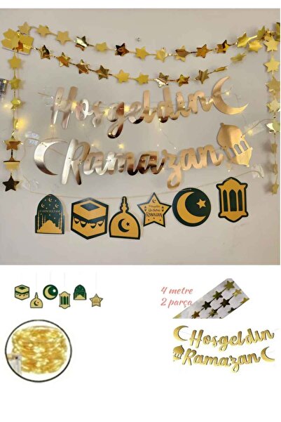 Hayaller Dükkanı Ramazan Süsleri Led Işıklı Ramazan Süsü Hoşgeldin Ramazan Ev...