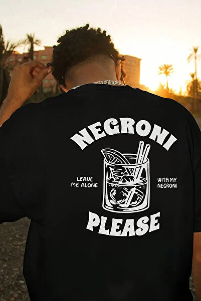 cc collection Tricou oversize cu imprimeu pe spate Negroni