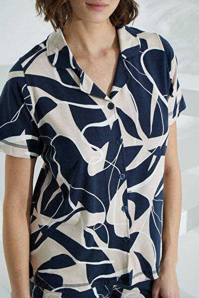 Etoile Women's Short Sleeve Bamboo Summer Shorts Set - 70005