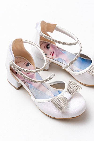 p papuccum ortopedi çocuk ayakkabıları Pantofi de seară cu toc Elsa Velcro pe...