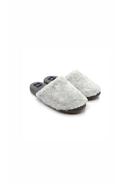 Twigy Comfortable Sole Fluffy Gray House Slippers