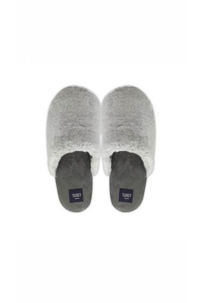 Twigy Comfortable Sole Fluffy Gray House Slippers