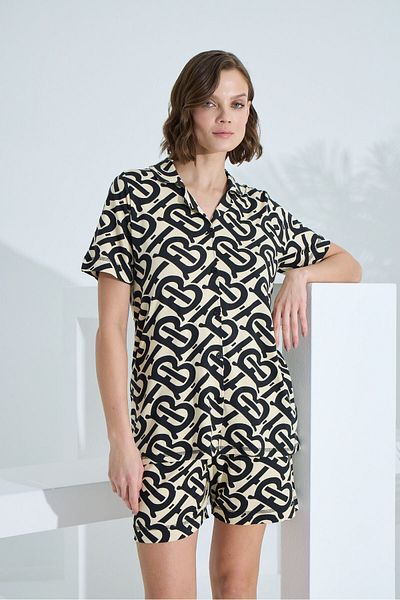 Etoile Summer Bamboo Short Sleeve Women's Shorts Set - 70002