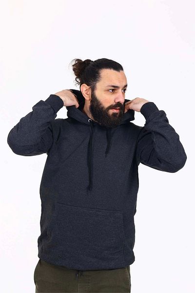 Tam12den Home Ανδρικό φούτερ - Καπέλο, Fleece, Smoked Regular Fit