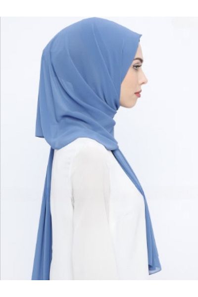 Differenza Σάλι σιφόν Indigo Crepe