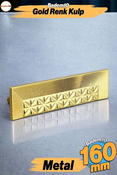 Badem10 Kayi Metal Gold Mâner auriu 160 mm Mobilier Bucătărie Sertar Dulap Dulap Ușă Mânere Mâner