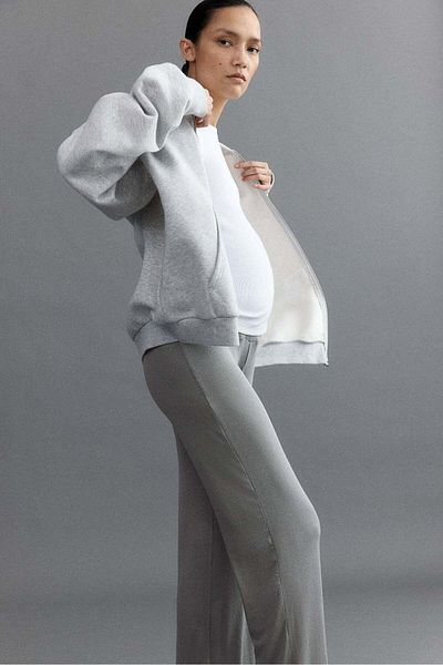 H&M MAMA Before & After ribbed jersey trousers