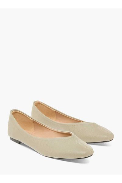 Flora Bella by Shoexpress Flora Bella Textured Slip-On Ballerina Shoes