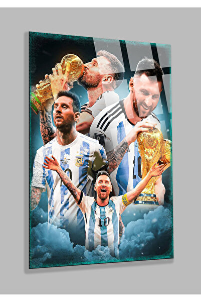 TAULART ULTRA YÜKSEK ÇÖZÜNÜRLÜKLÜ MESSI KOLAJ GÖRSELİ EV, OFİS HEDİYESİ