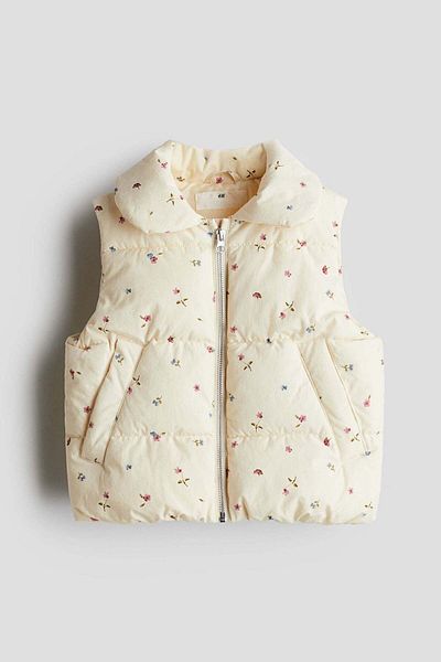 H&M Printed puffer gilet