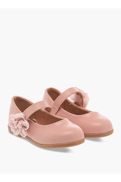 Flora Bella by Shoexpress Flora Bella Accent Detail Mary Jane Shoes with Hook and Loop Closure