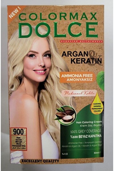 COLORMAX DOLCE Colormax Amonyaksız Saç Boyası 900- Süper Açıcı Sarı