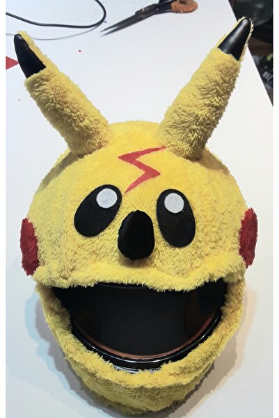 kaskmania çocuk kaskı kılıfı çocuk kask kılıf pika kask pikachu çocuk kaskı