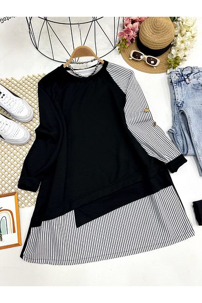 YEDİLALE Asymetric Cut Tesettur Tunic