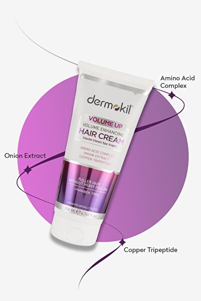 Dermokil Volumizing Hair Care Cream - Amino Acid Complex 200 ml