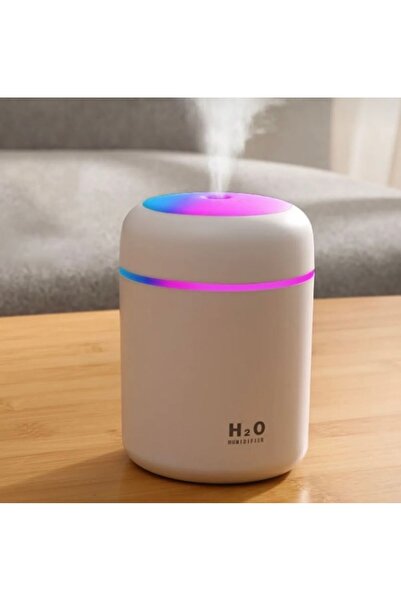 Demirhan Group H2O 300 Ml Led Işıklı USB Hava Nemlendirici, Ultrasonic Buhar ...