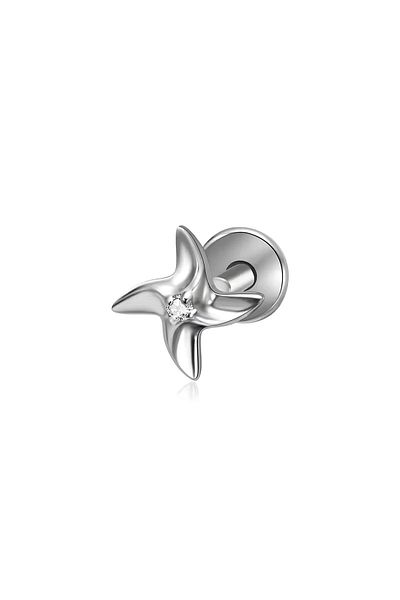 Janset F136 Titanium Pinwheel Piercing - Tragus Piercing - Helix Piercing